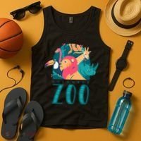 Columbus Zoo Funny Zookeeper Tank Top thumb 4