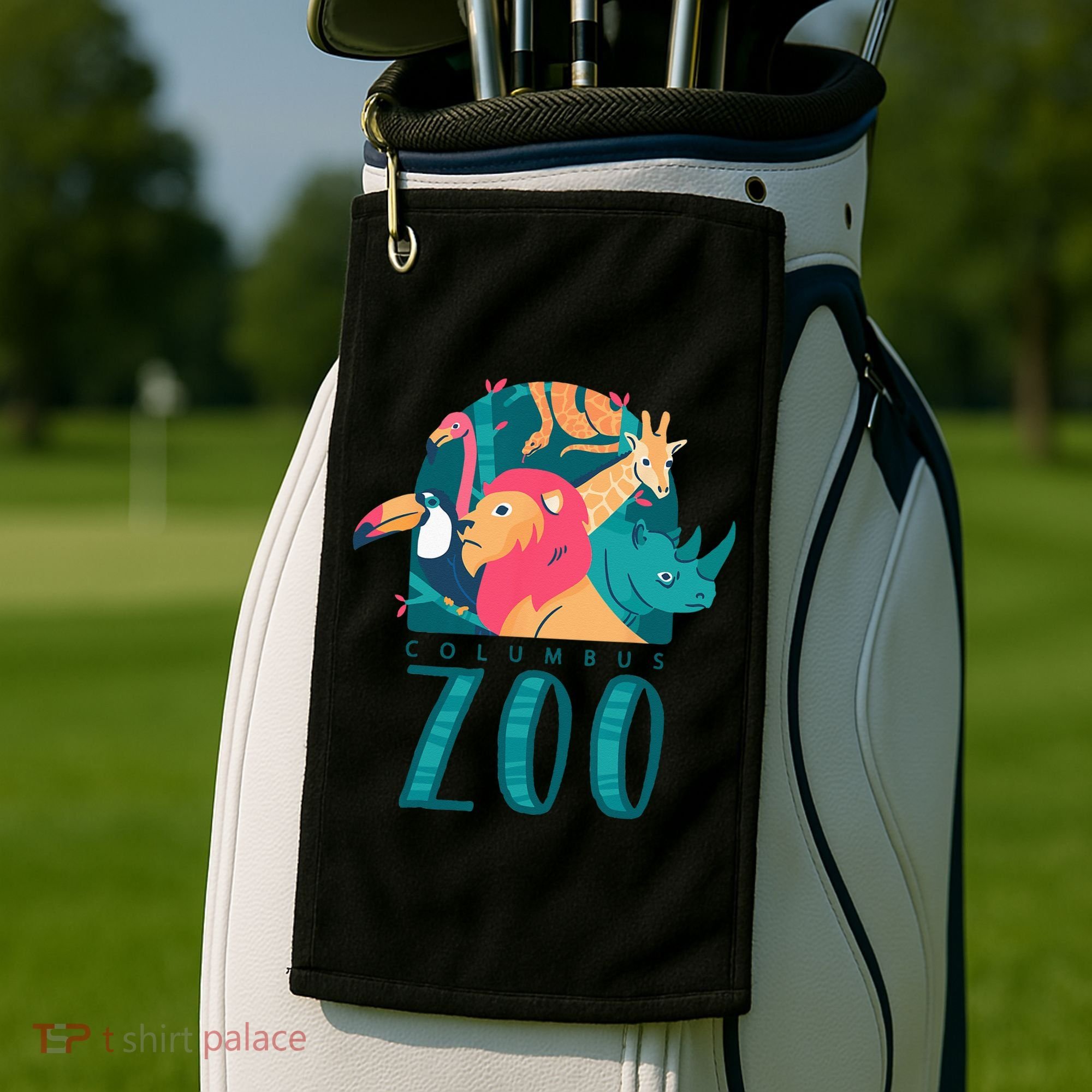 Columbus Zoo Funny Zookeeper Golf Towel