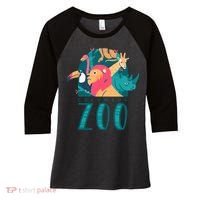Columbus Zoo Funny Zookeeper Women's Tri-Blend 3/4-Sleeve Raglan Shirt thumb 0