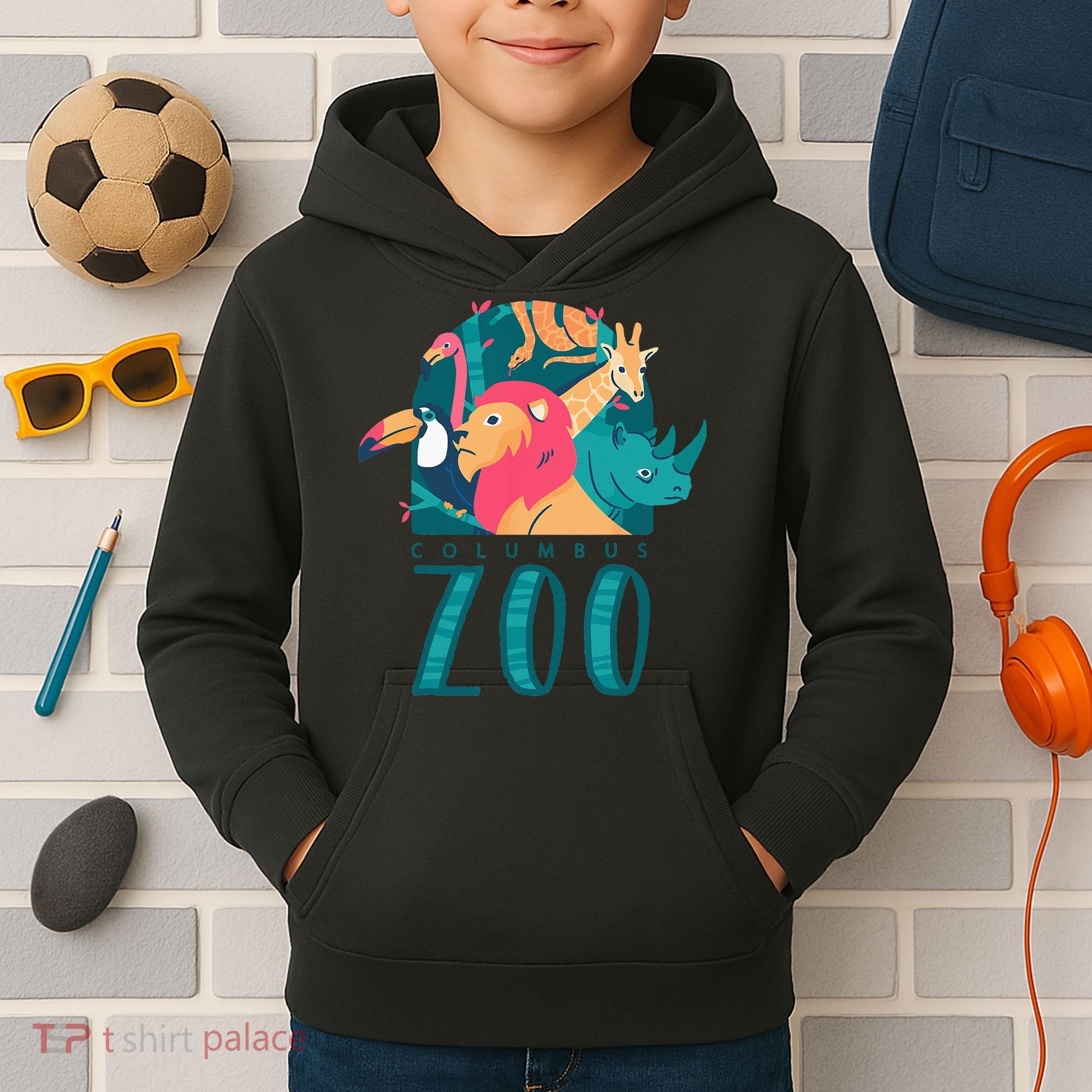 Columbus Zoo Funny Zookeeper Kids Hoodie