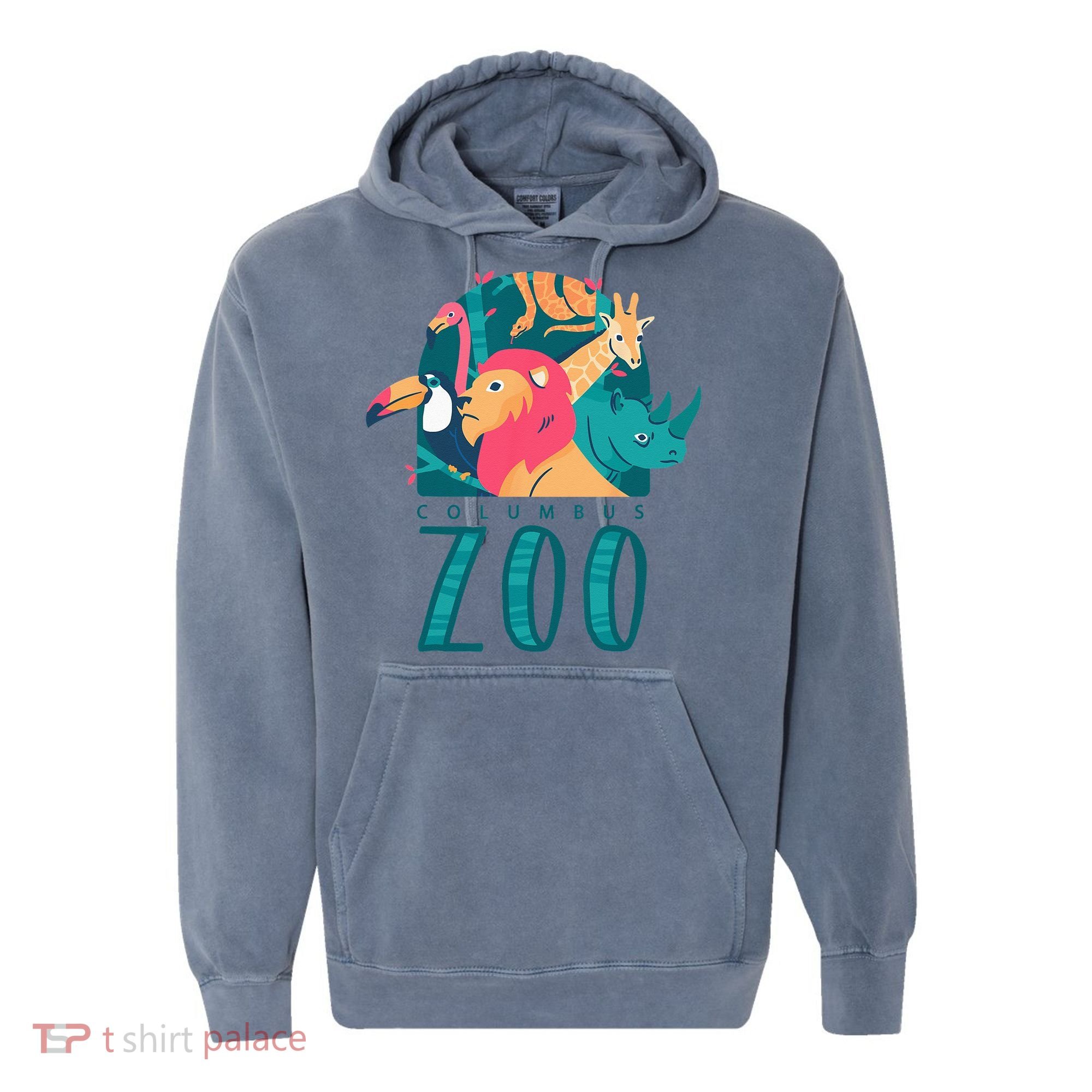 Columbus Zoo Funny Zookeeper Comfort Colors Garment-Dyed Hooded Sweatshirt