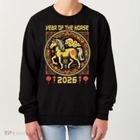 Chinese Zodiac Horse Year 2026 Women's Sweatshirt thumb 0