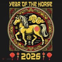 Chinese Zodiac Horse Year 2026 Women's Hoodie thumb 2