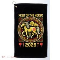 Chinese Zodiac Horse Year 2026 Golf Towel thumb 0