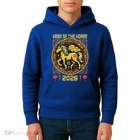 Chinese Zodiac Horse Year 2026 Kids Hoodie thumb 4