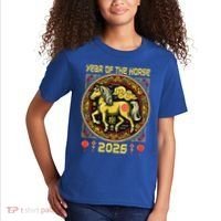 Chinese Zodiac Horse Year 2026 Kids T-Shirt thumb 2