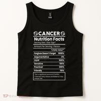 Cancer Zodiac Nutrition Facts Tank Top thumb 2