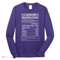 Cancer Zodiac Nutrition Facts Long Sleeve Shirt thumb 0