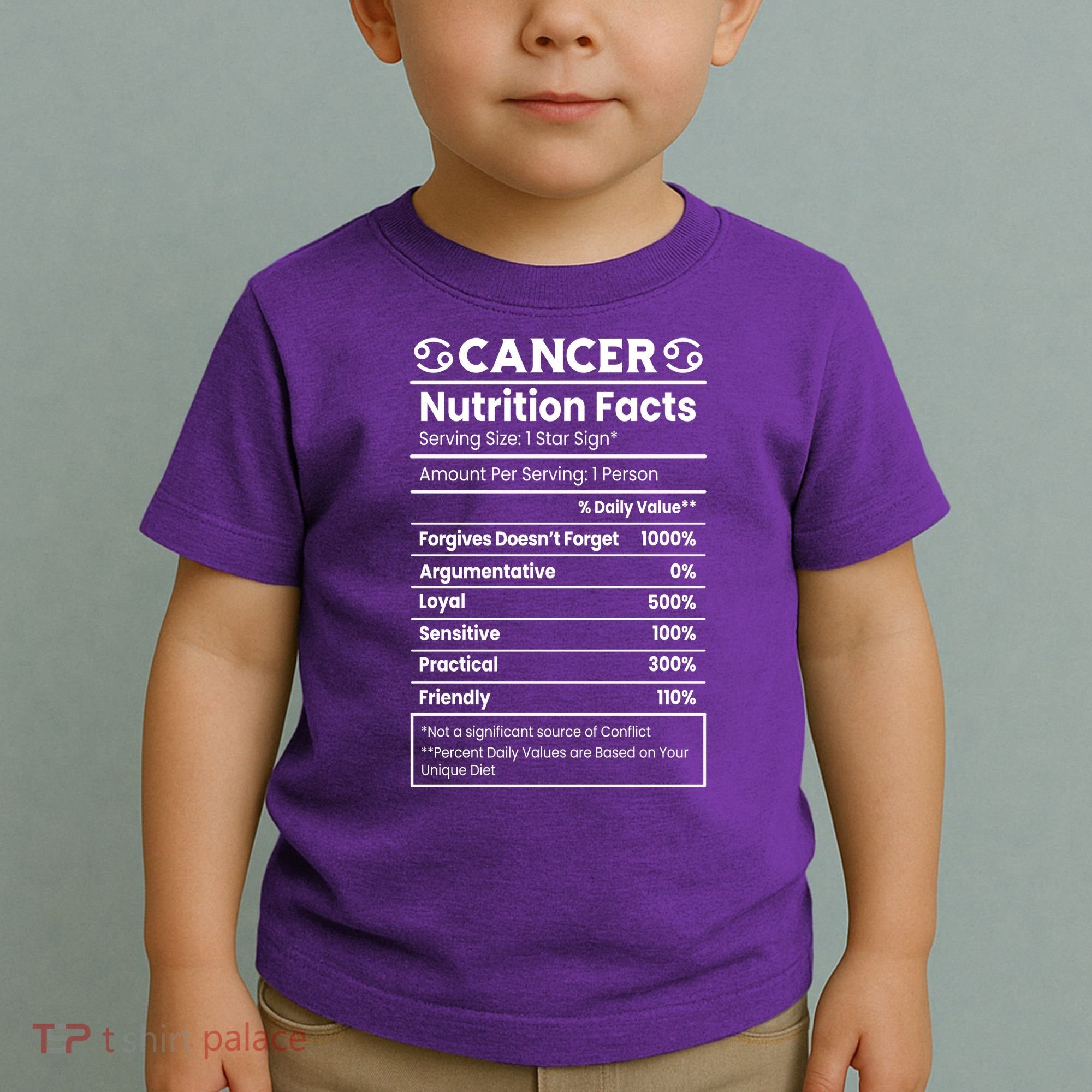 Cancer Zodiac Nutrition Facts Toddler T-Shirt