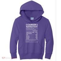 Cancer Zodiac Nutrition Facts Kids Hoodie thumb 0
