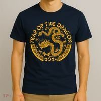 Chinese Zodiac New Year Of The Dragon Lunar 2024 T-Shirt thumb 3