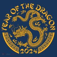 Chinese Zodiac New Year Of The Dragon Lunar 2024 T-Shirt thumb 7
