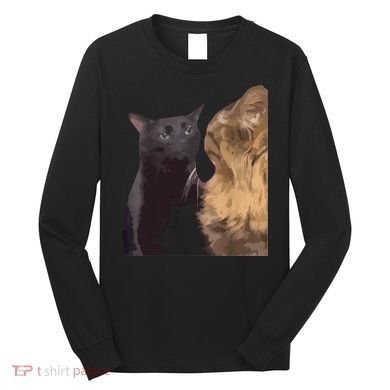 Cat Zoning Out Meme Popular Internet Meme Long Sleeve Shirt