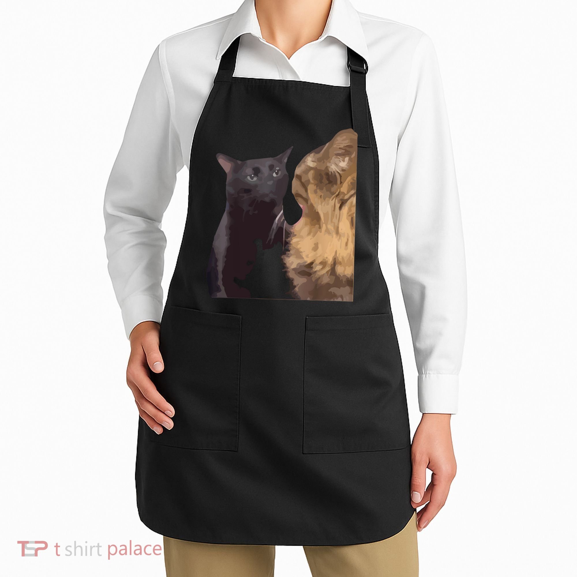 Cat Zoning Out Meme Popular Internet Meme Apron