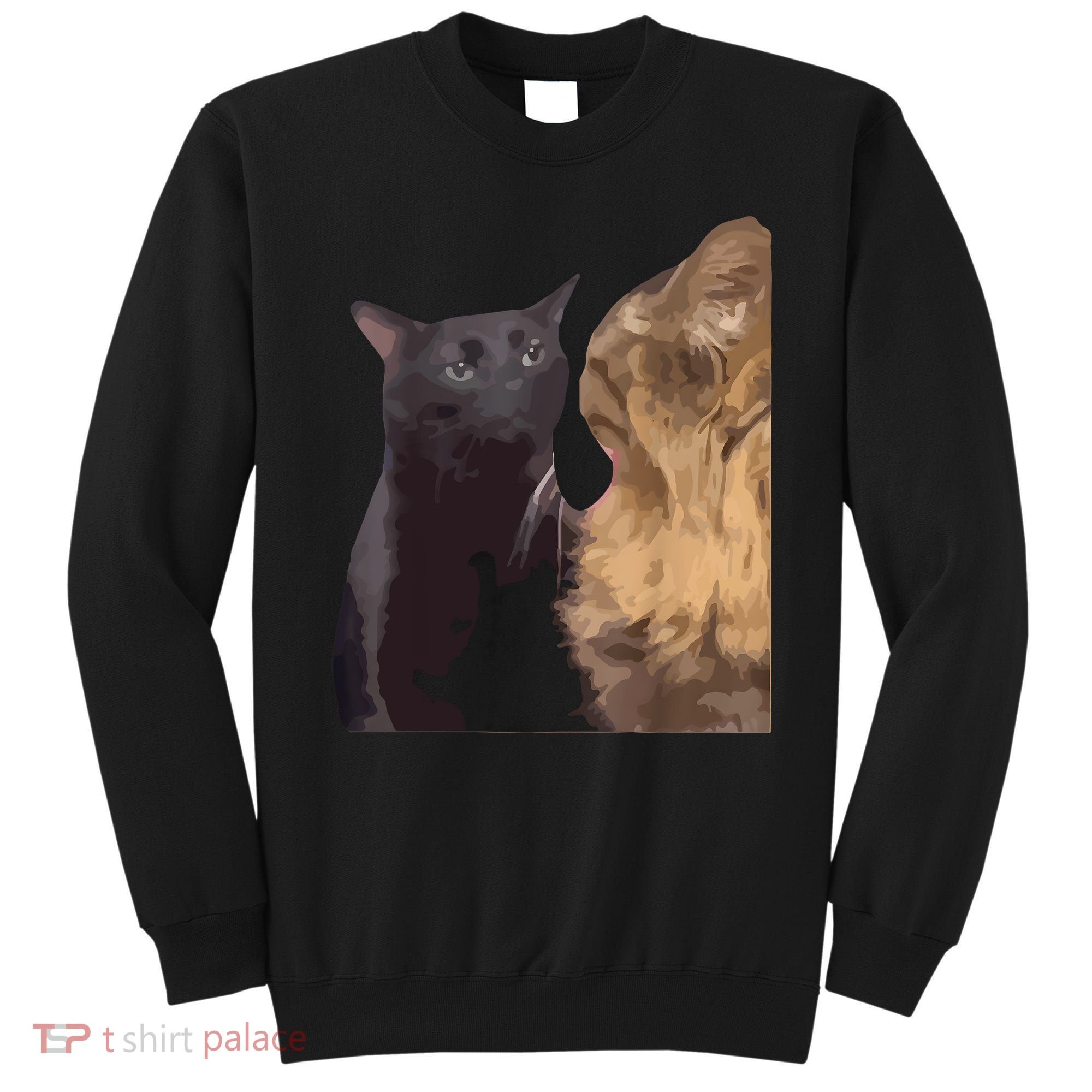 Cat Zoning Out Meme Popular Internet Meme Sweatshirt