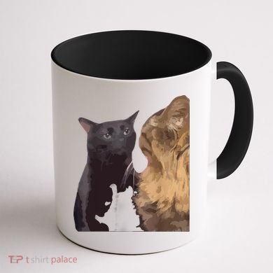 Cat Zoning Out Meme Popular Internet Meme Coffee Mug back