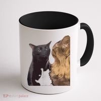 Cat Zoning Out Meme Popular Internet Meme Coffee Mug thumb 1