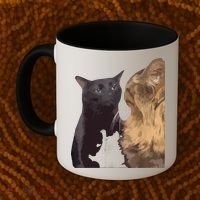 Cat Zoning Out Meme Popular Internet Meme Coffee Mug thumb 2