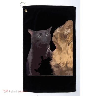 Cat Zoning Out Meme Popular Internet Meme Golf Towel