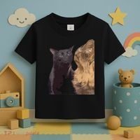 Cat Zoning Out Meme Popular Internet Meme Toddler T-Shirt thumb 3