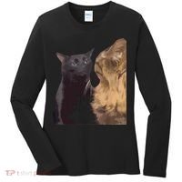 Cat Zoning Out Meme Popular Internet Meme Women's Long Sleeve Shirt thumb 0
