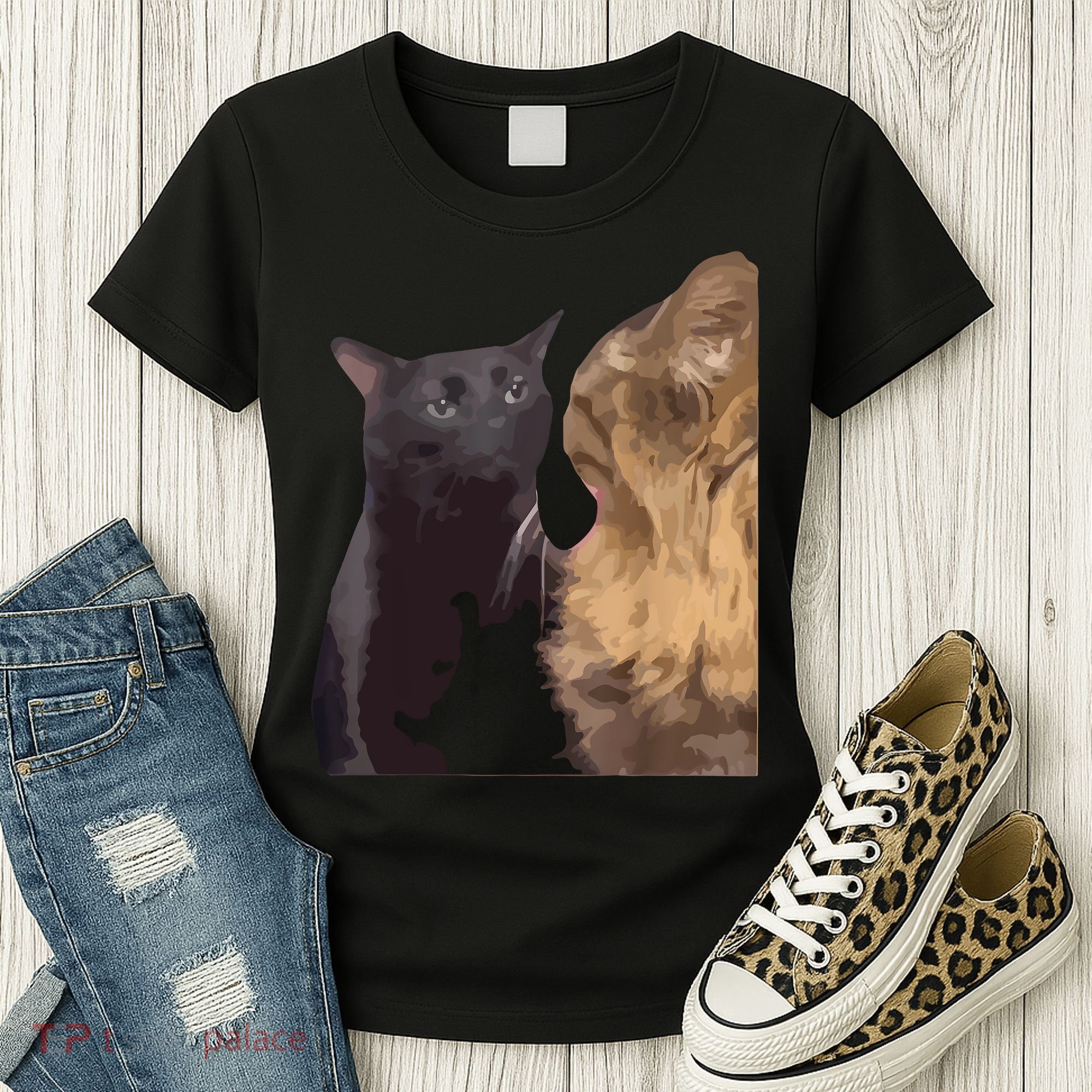 Cat Zoning Out Meme Popular Internet Meme Women's T-Shirt