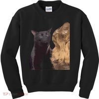 Cat Zoning Out Meme Popular Internet Meme Kids Sweatshirt thumb 0