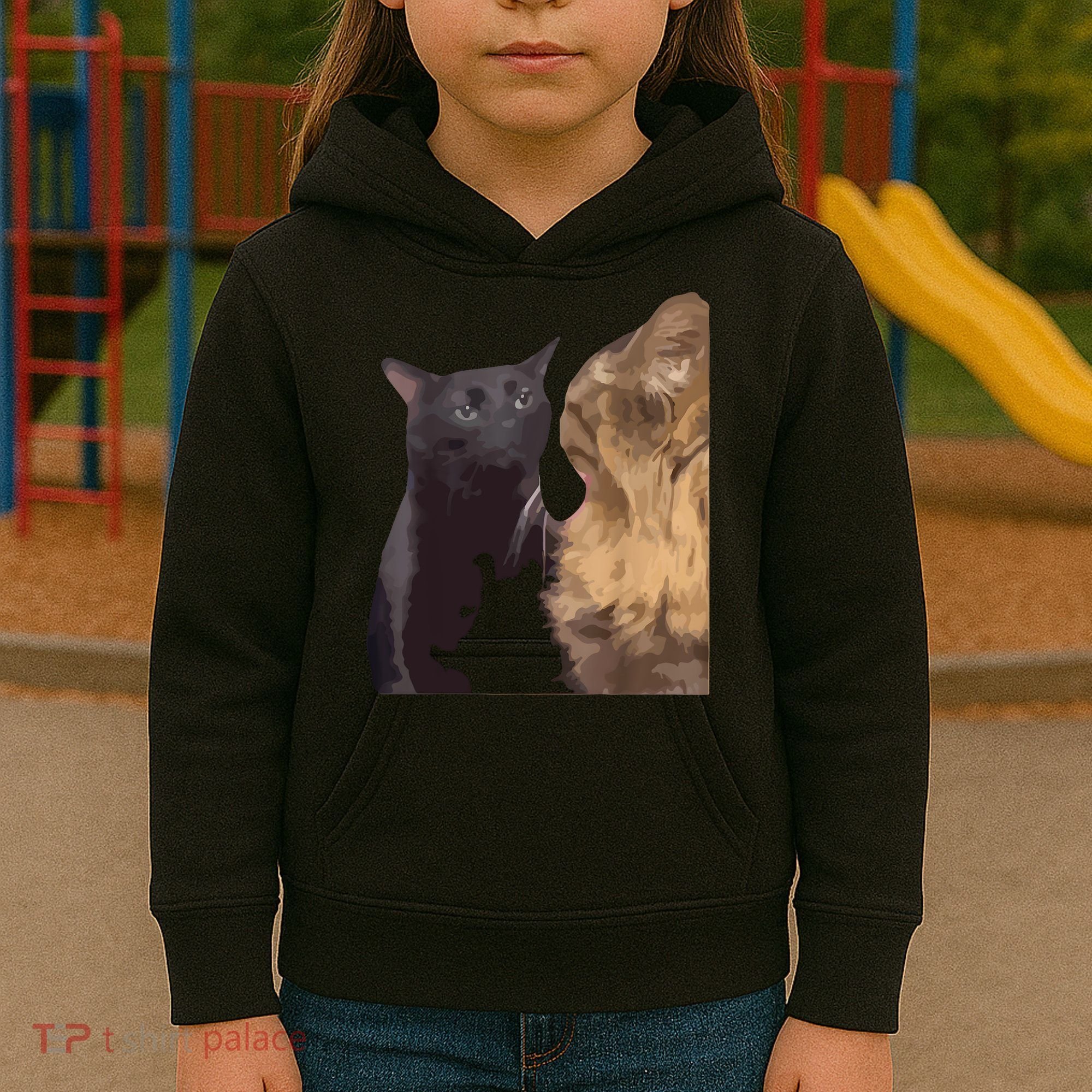 Cat Zoning Out Meme Popular Internet Meme Kids Hoodie