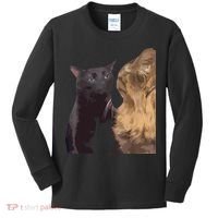 Cat Zoning Out Meme Popular Internet Meme Kids Long Sleeve Shirt thumb 0