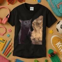 Cat Zoning Out Meme Popular Internet Meme Kids T-Shirt thumb 3