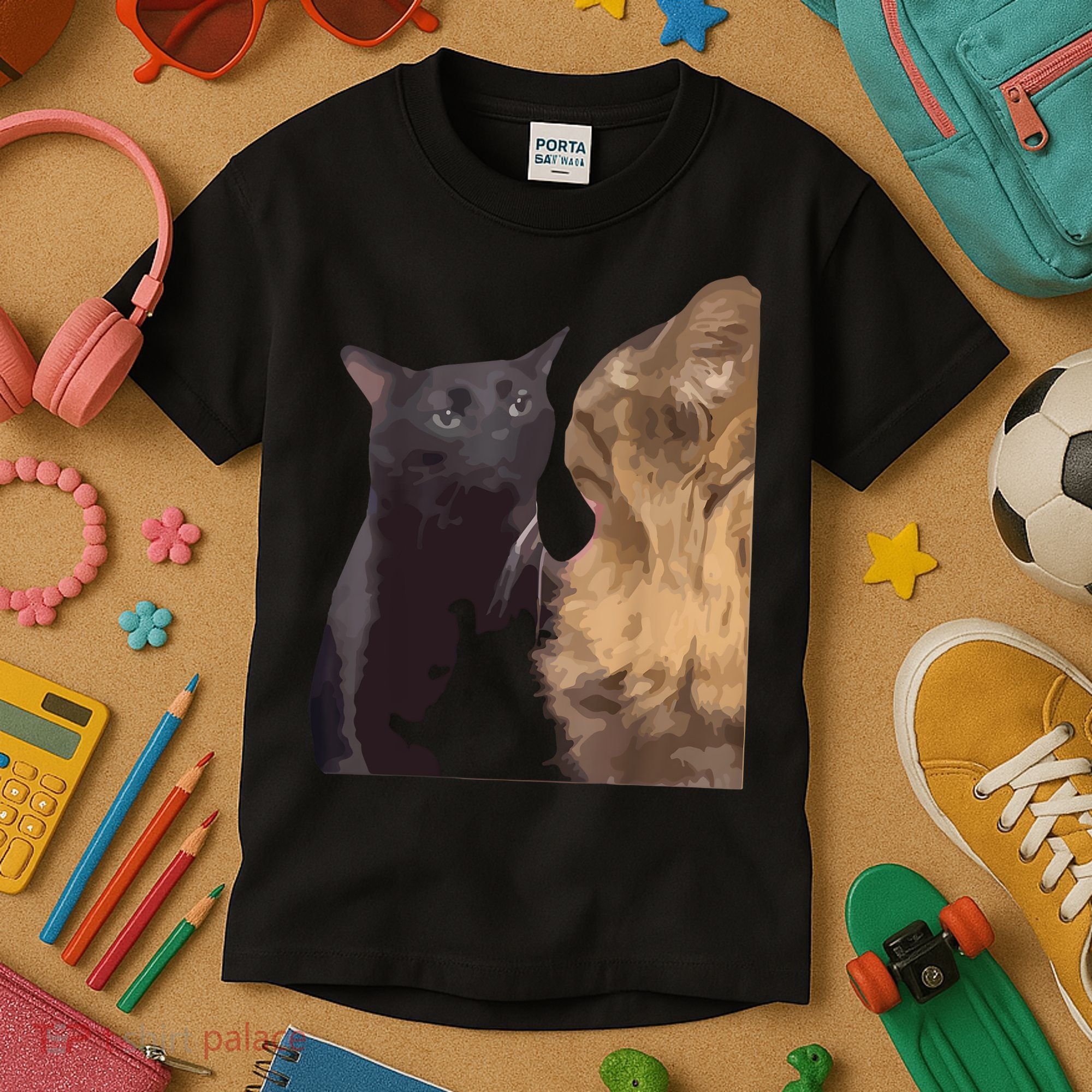 Cat Zoning Out Meme Popular Internet Meme Kids T-Shirt