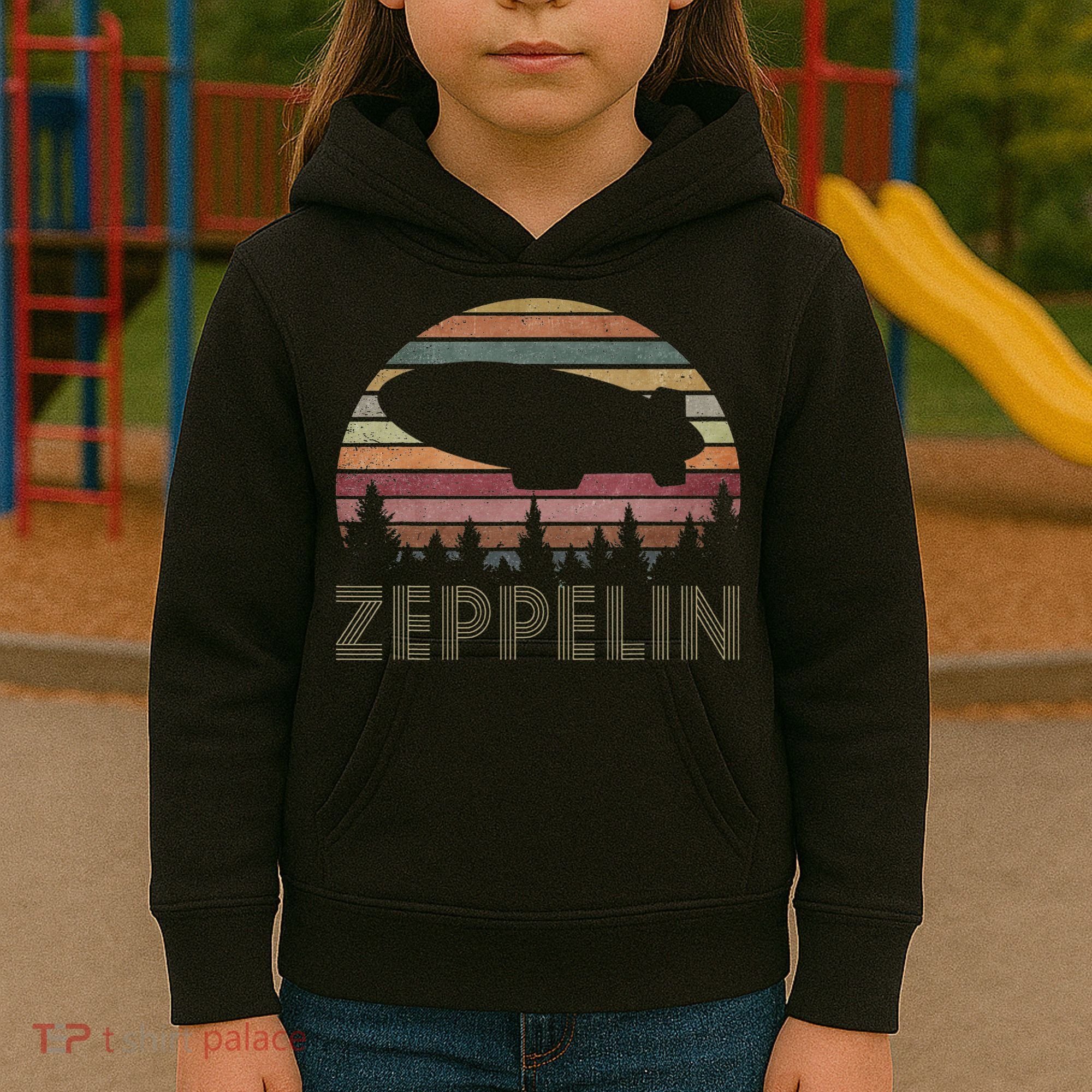 Classic Zeppelin Proud Name Lovers Outfits Airship Last Name Kids Hoodie