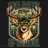 Deer 100 Days Of School Student Teacher 100th Day Backpack thumb 2