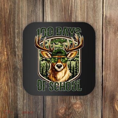 Deer 100 Days Of School Student Teacher 100th Day Coaster