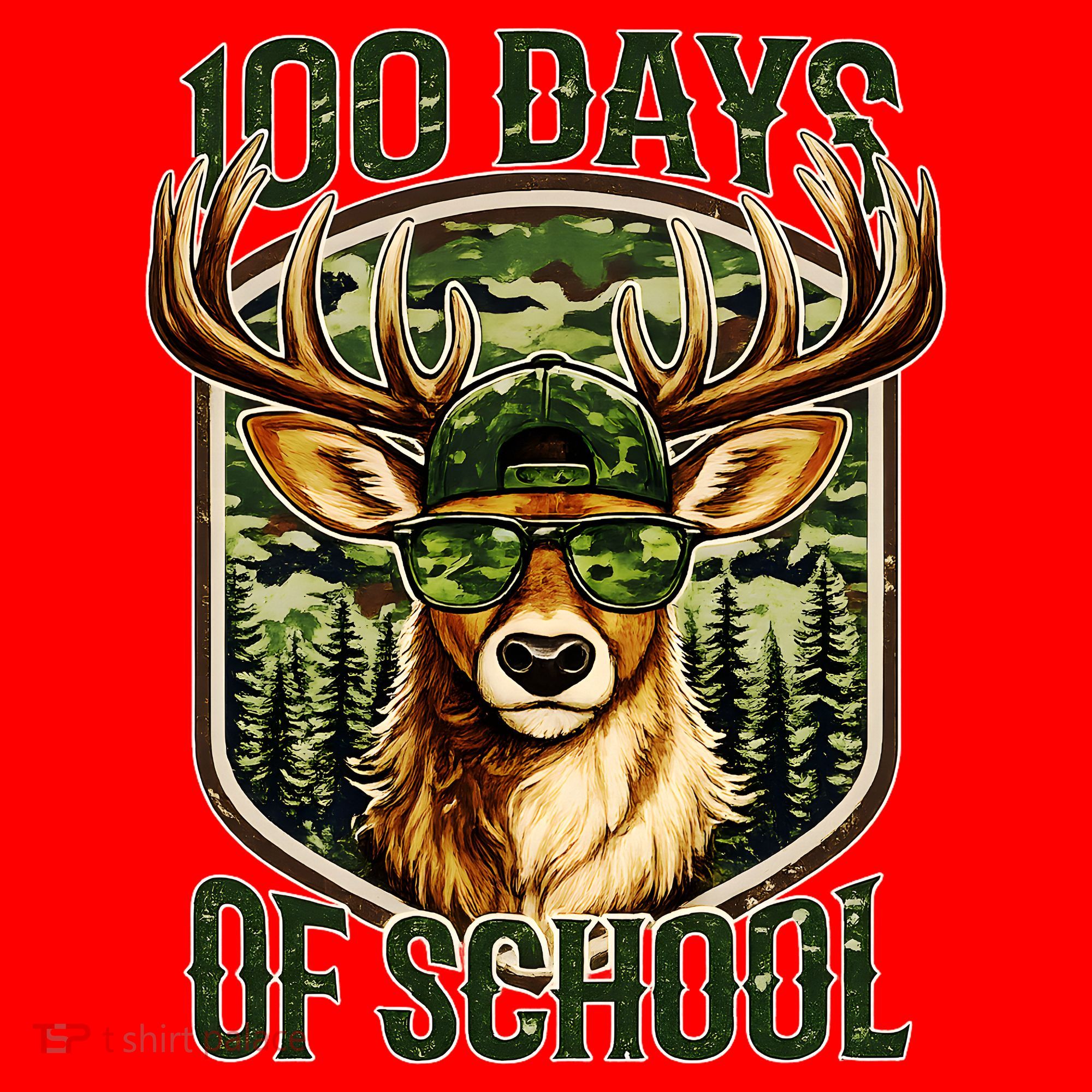 Deer 100 Days Of School Student Teacher 100th Day Santa Hat