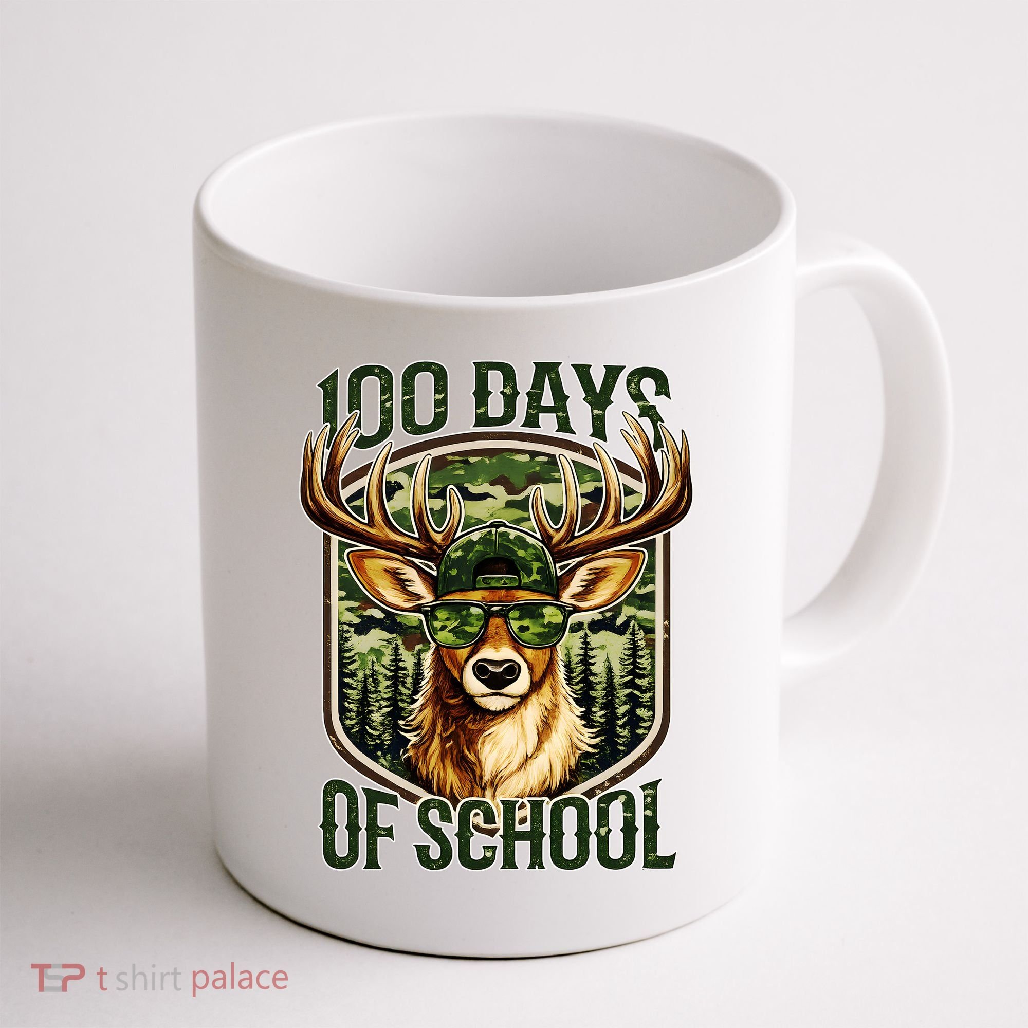Deer 100 Days Of School Student Teacher 100th Day Coffee Mug