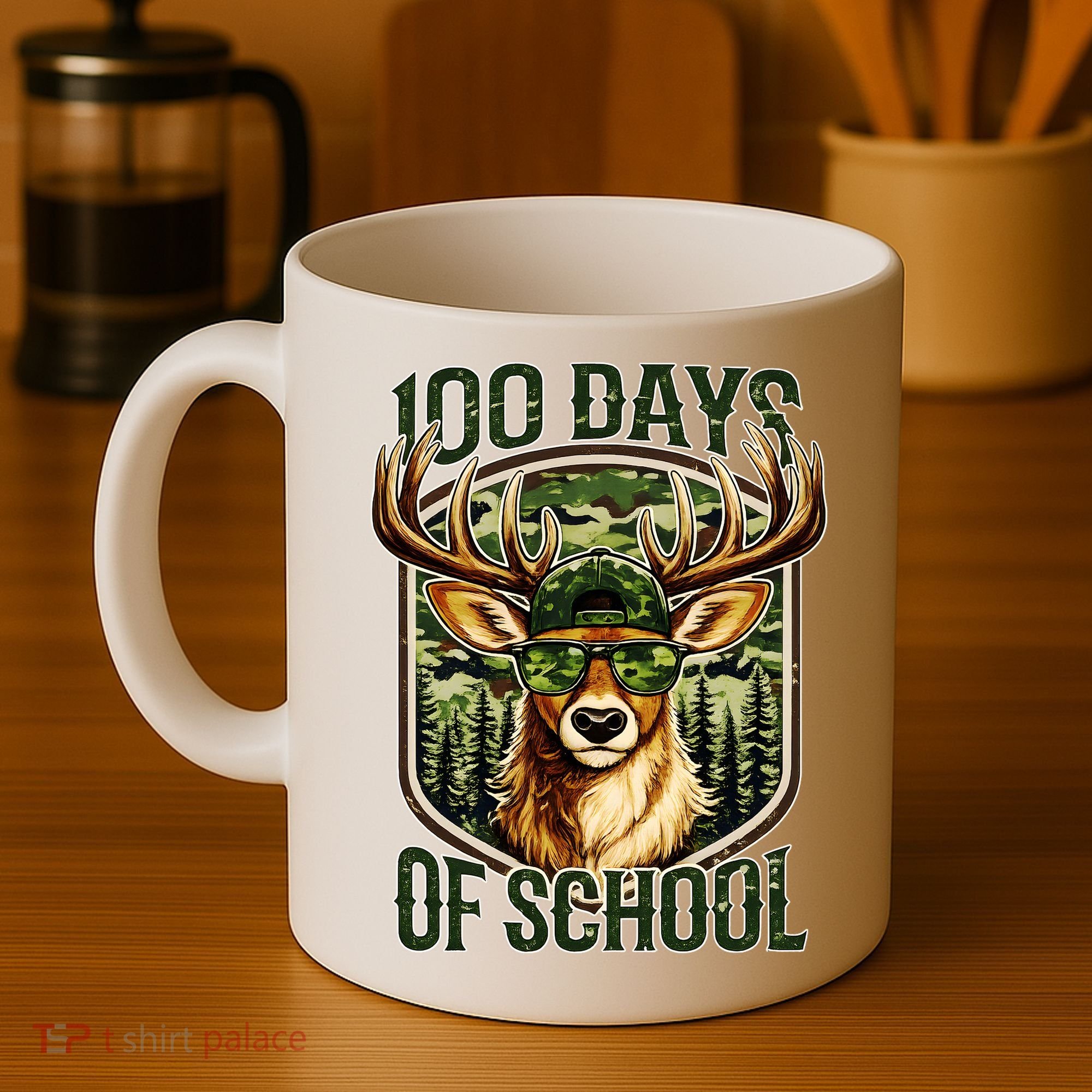 Deer 100 Days Of School Student Teacher 100th Day Coffee Mug