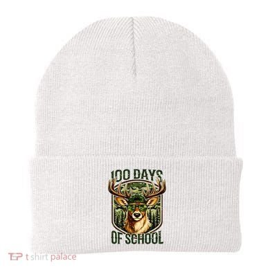 Deer 100 Days Of School Student Teacher 100th Day Beanie