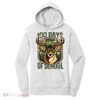 Deer 100 Days Of School Student Teacher 100th Day Women's Hoodie thumb 0