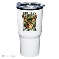 Deer 100 Days Of School Student Teacher 100th Day Tumbler thumb 0