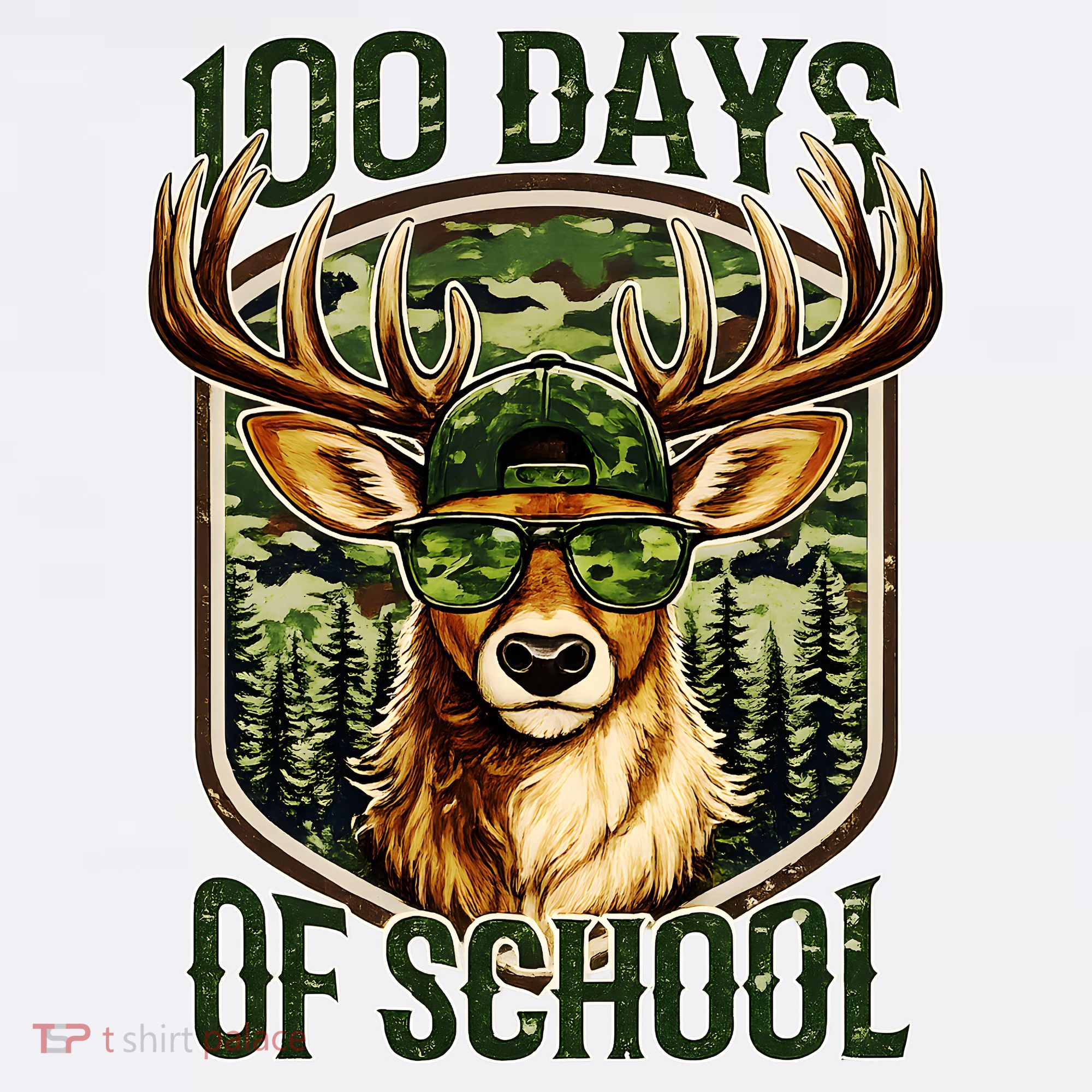 Deer 100 Days Of School Student Teacher 100th Day Women's Tank Top