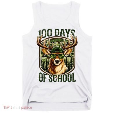 Deer 100 Days Of School Student Teacher 100th Day Tank Top