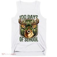 Deer 100 Days Of School Student Teacher 100th Day Tank Top thumb 0