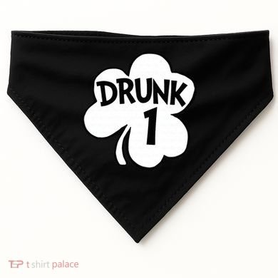 Drunk 1 Saint Patrick's Day Party Group USA-Made Doggie Bandana