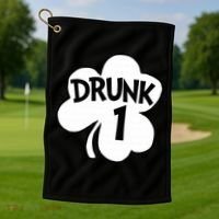 Drunk 1 Saint Patrick's Day Party Group Golf Towel thumb 1