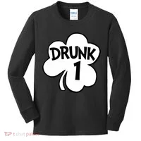 Drunk 1 Saint Patrick's Day Party Group Kids Long Sleeve Shirt thumb 0