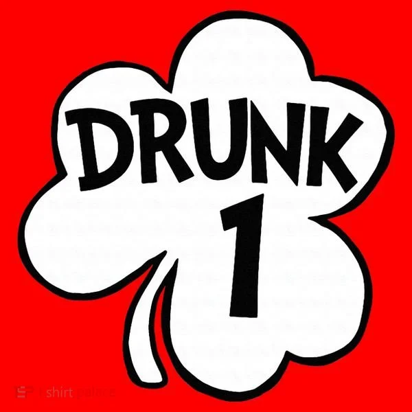 Drunk 1 Saint Patrick's Day Party Group Santa Hat