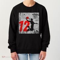 Distressed 12 Year Old 12th Basketball Birthday Slam Dunk Women's Sweatshirt thumb 0