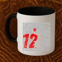 Distressed 12 Year Old 12th Basketball Birthday Slam Dunk Coffee Mug thumb 2