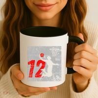 Distressed 12 Year Old 12th Basketball Birthday Slam Dunk Coffee Mug thumb 3